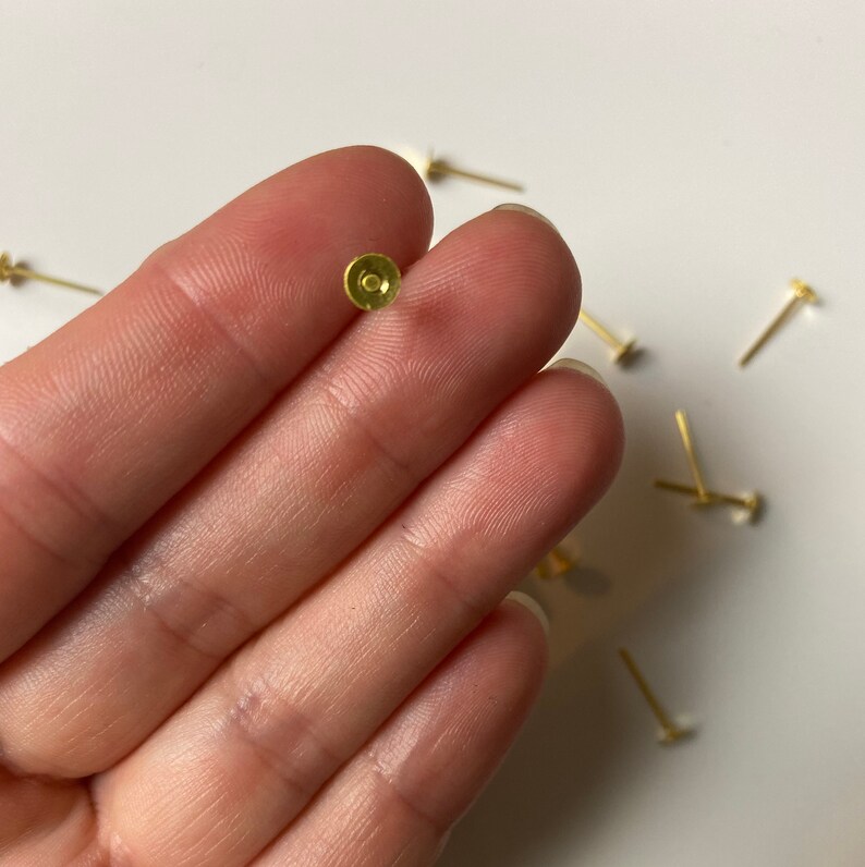 Earrings back Stud post only Earrings supplies Earrings findings No back screw