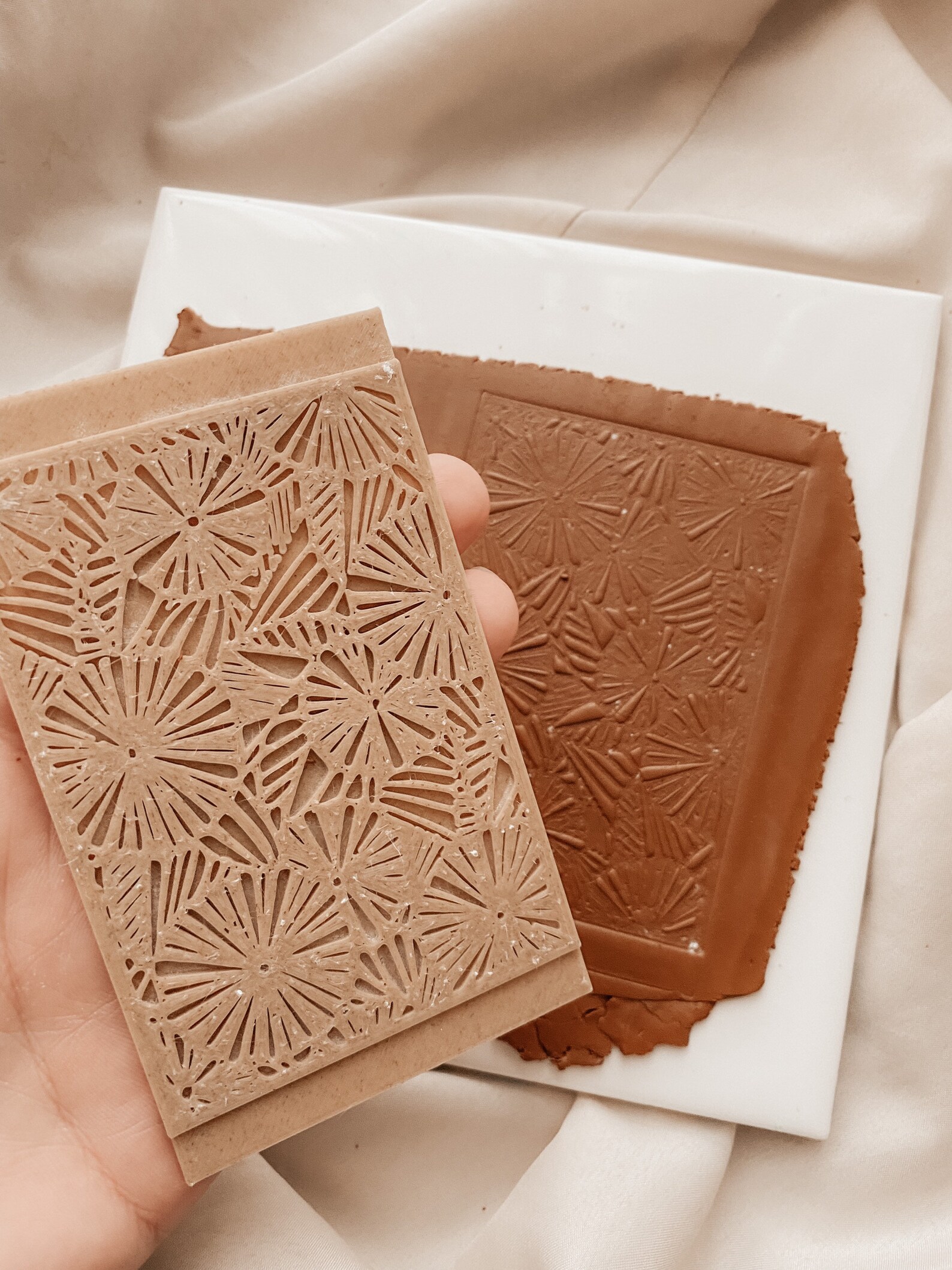 Polymer clay texture mat Texture sheet Flower texture Etsy