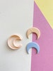 Crescent moon polymer clay cutter • Earrings cutter • Earrings making • Jewellery supplies 