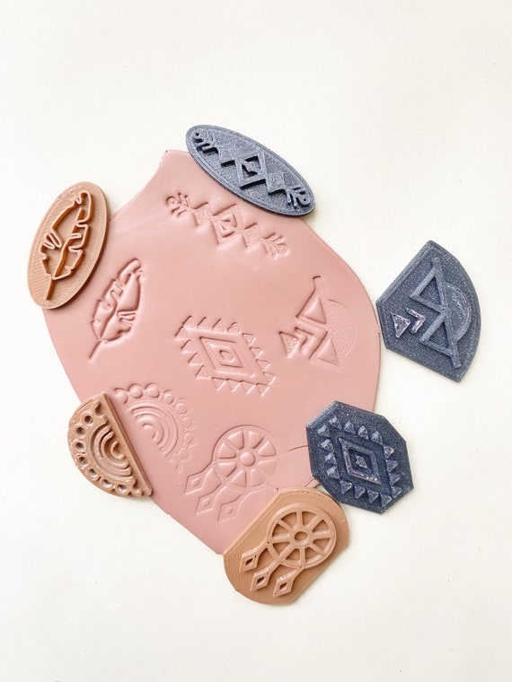 alisaburke: handmade clay stamps