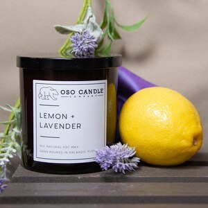Handmade Soy Wax Candle 8.5 oz Amber Glass Cherry Cordial