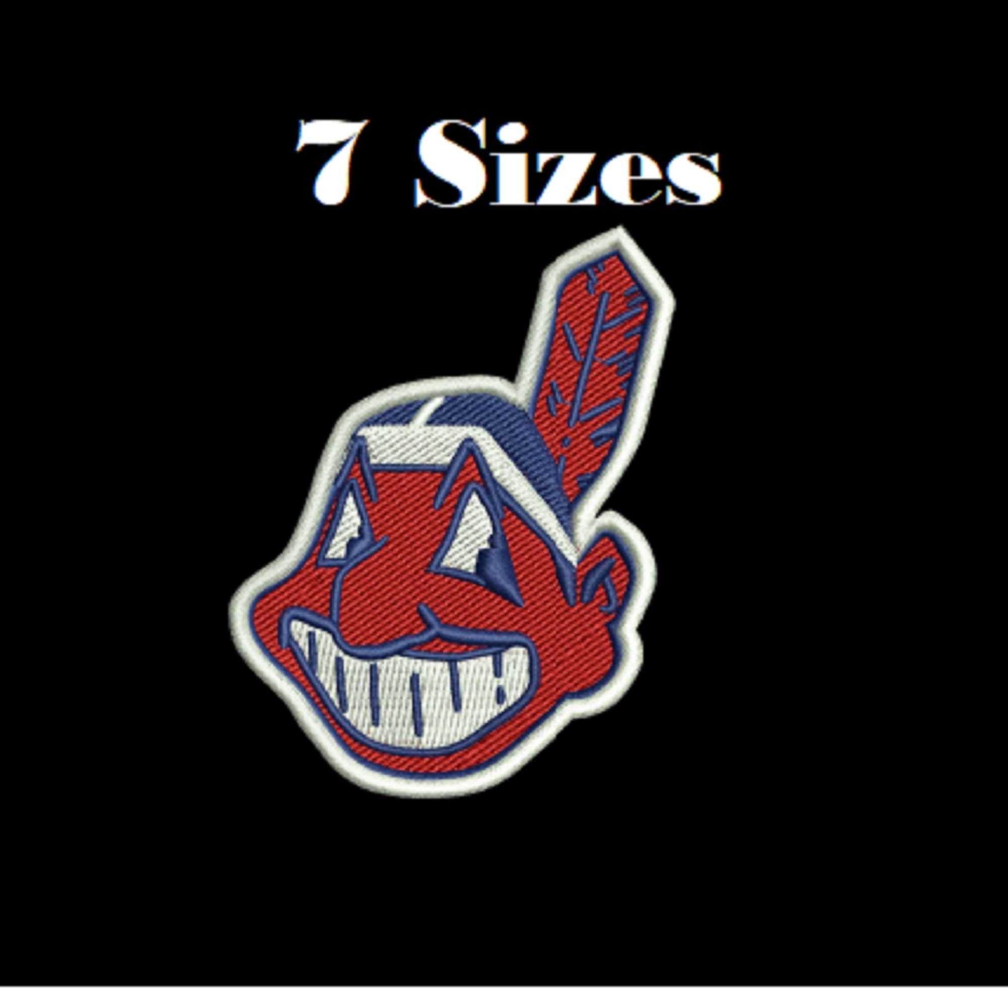 Cleveland Indians Baseball Logo Digital Embroidery Design File Etsy