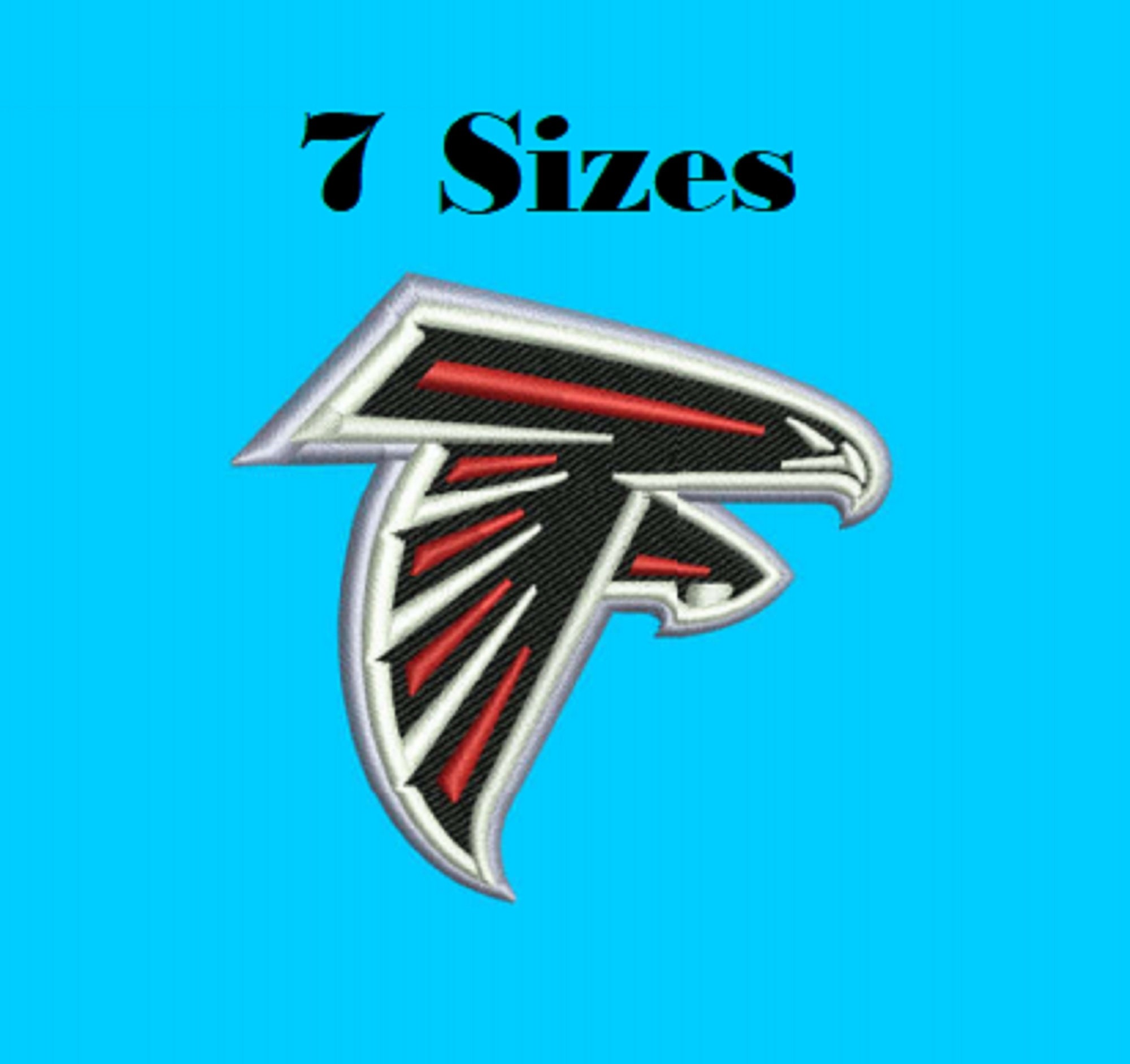 Atlanta Falcons NFL Logo Digital Embroidery Design File 7 Etsy