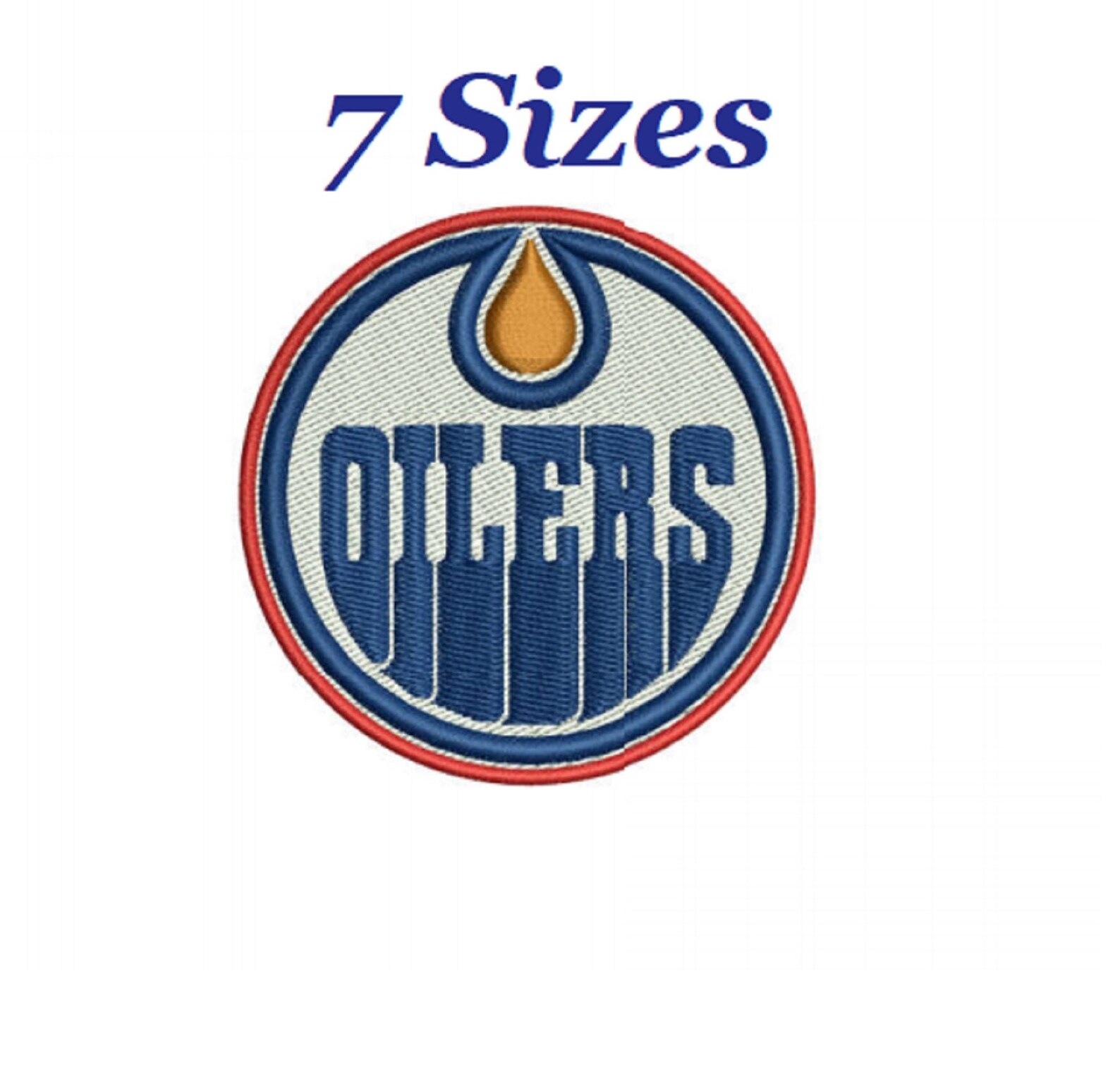 Edmonton Oilers NHL Logo Digital Embroidery Design File 7 Etsy