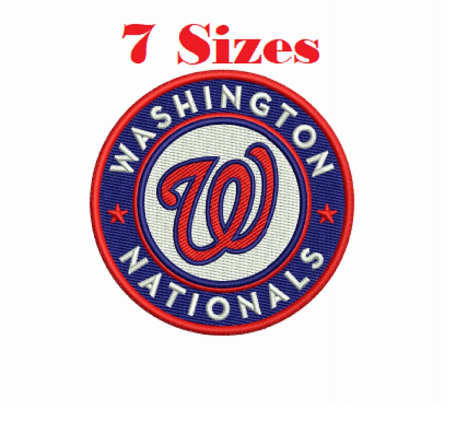 Washington Nationals Mlb Baseball Logo Digital Embroidery Etsy