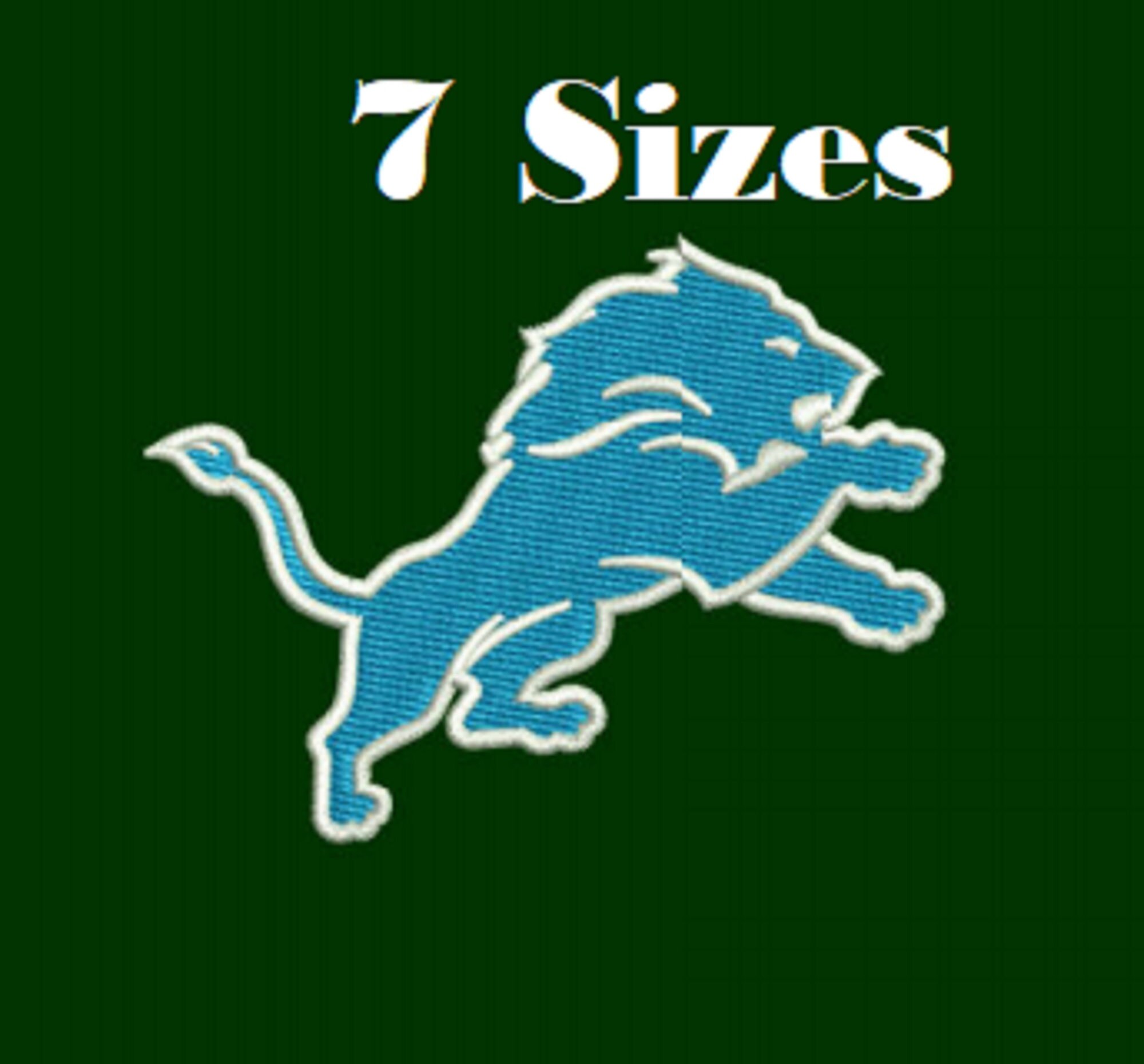 Detroit Lions Nfl Logo Digital Embroidery Design File 7 Sizes Etsy
