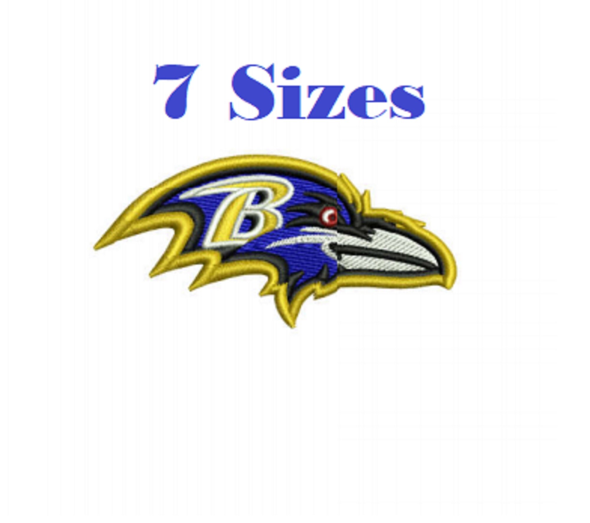Baltimore Ravens Team NFL Logo Digital Embroidery Design File | Etsy