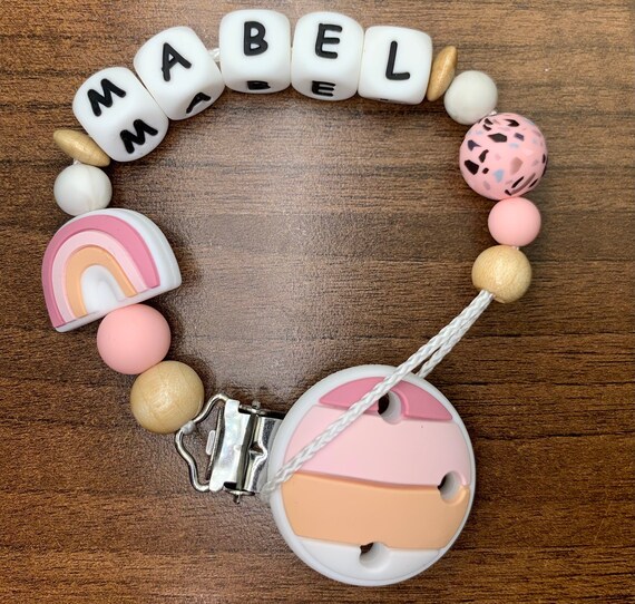 Personalised Silicone Baby Dummy Clips Soother Holder Pacifier Etsy UK