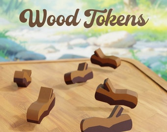 Wooden Tokens, Board Game Piece