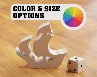 Ship Meeple, Board Game Piece