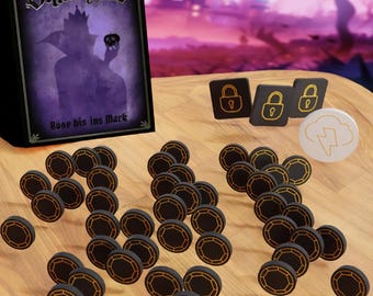 Fichas de expansión de villanos de Disney – Set de mejora del juego, 49 piezas