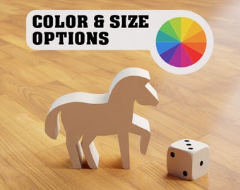 Figura de caballo, pieza de juego de mesa