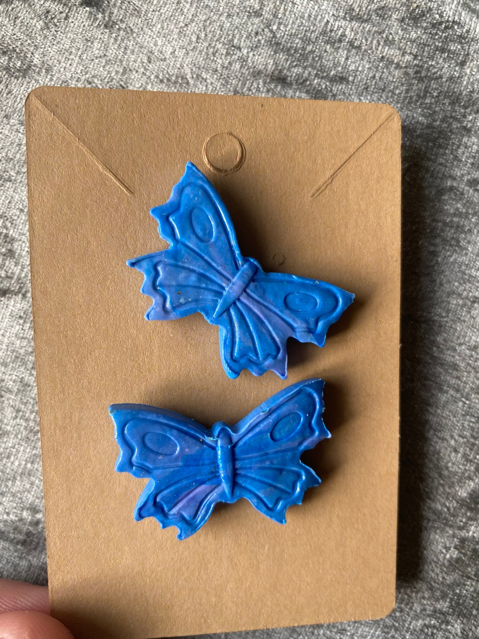 Polymer clay butterfly earrings insect earrings summer Etsy