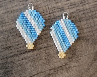 Beaded Hot Air Balloon Earrings