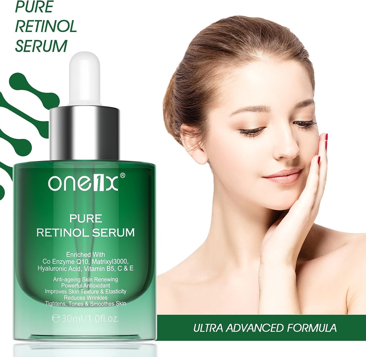 ADVANCED RETINOL SERUM With Vitamin C, Hyaluronic Acid Antiaging