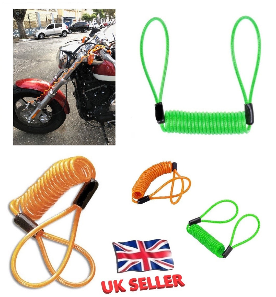XTRM Disc Lock Reminder Cable for Motorcycle Motorbike Scooter Etsy