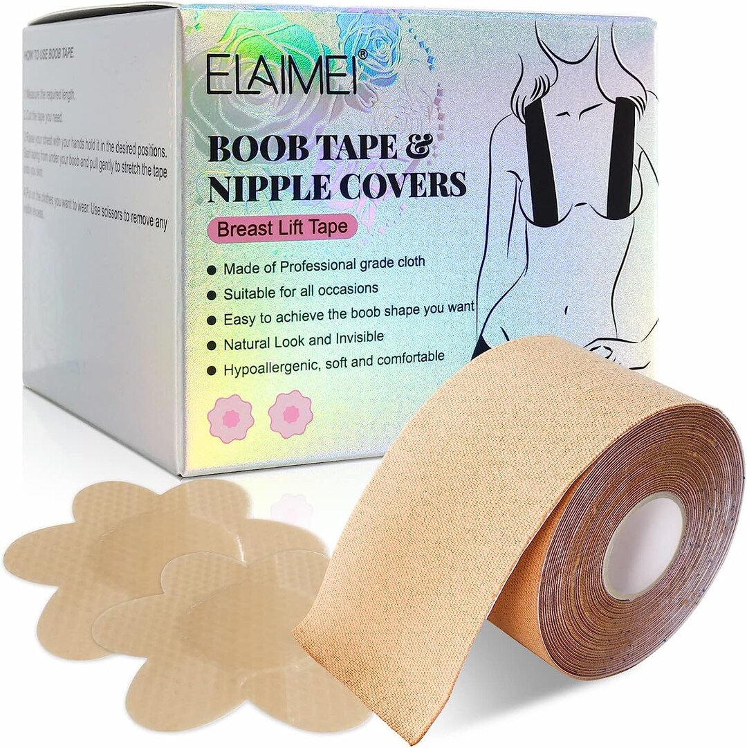Push up Breast Boob Tape Adhesive Breast Lift Nipple Cover Etsy