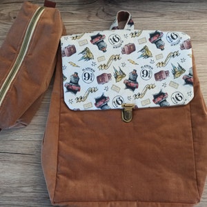 Sac à dos personnalisable maternelle de nounou ou de crèche motif Harry Potter