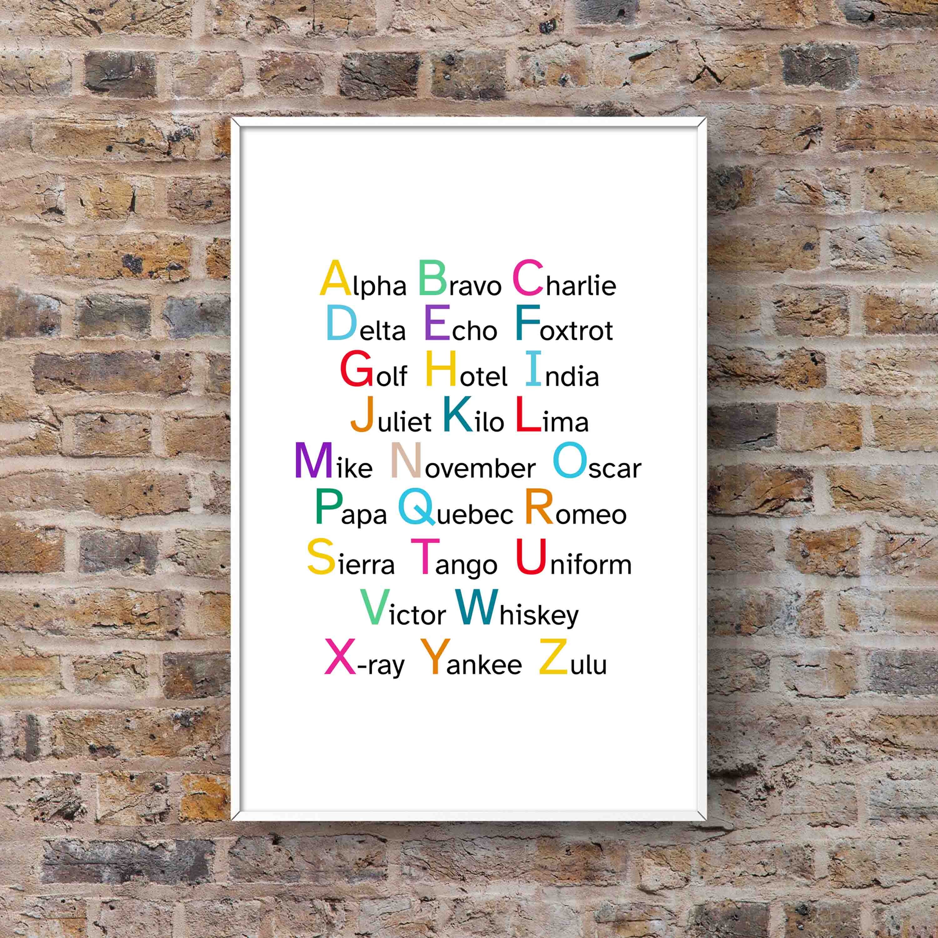 Phonetic Alphabet Gifts