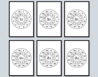 multiplication wheel etsy