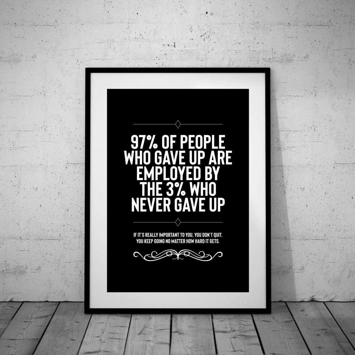 Success Quote Wall Art Motivational Inspirational Quote Wall | Etsy