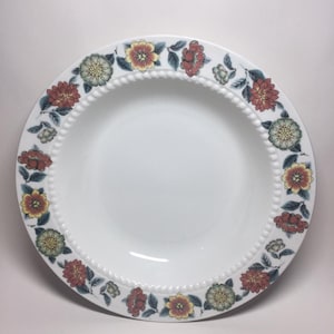 Mid-century vintage 6 soup bowls &quot;Maytime&quot; made in England by Royal Cauldon, 1960s