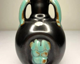 Vintage Paradis Verkstan Swedish Stoneware Vase: Scandinavian