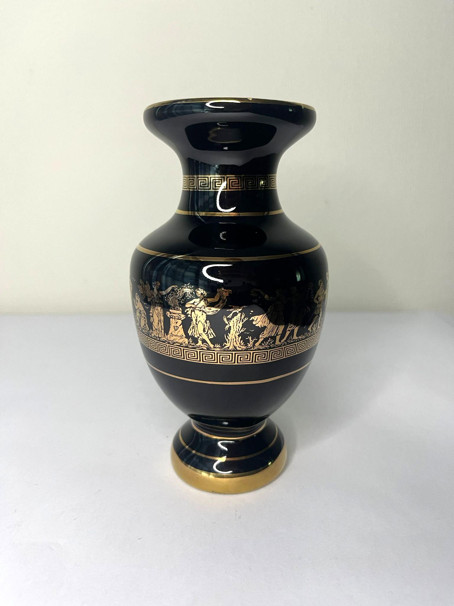 ギリシャハンドメイド陶器　24K 金彩　花瓶 adis ギリシャ陶器 24K 金彩 ハンドメイド 花瓶 花器 壺 - メルカリ
