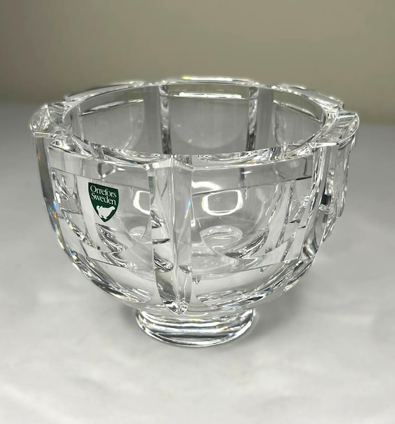 ミッドセンチュリー オレフォス スウェーデン クリスタル ボウル – 脚