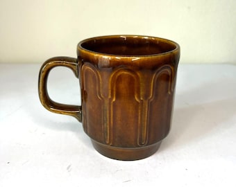 Taza de cerámica vintage Biltons Brown – Fabricada en Inglaterra