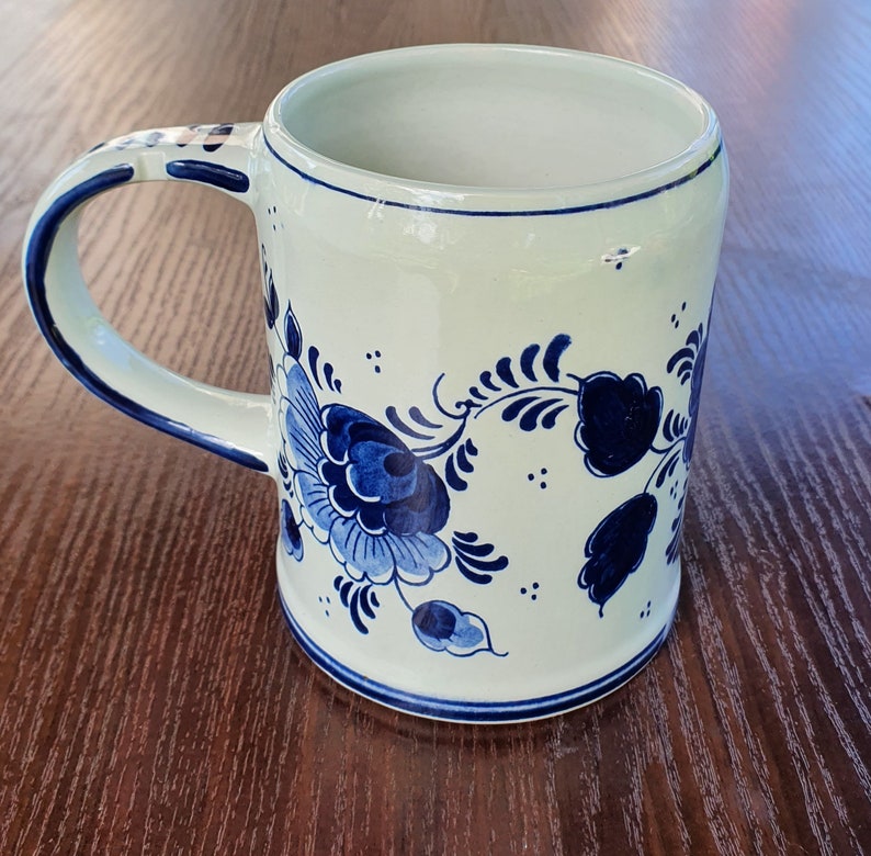 Vintage Holland Blauw Delft Porcelain Stein Beer Mug 0,5 L - Etsy