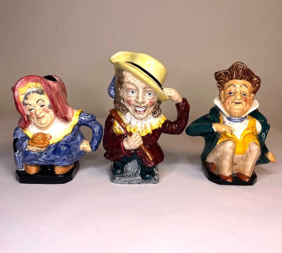 Vintage Burleigh Ware Toby Jug: British Pottery, Dickens