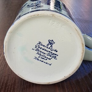 Vintage Holland Blauw Delft Porcelain Stein Beer Mug 0,5 L - Etsy