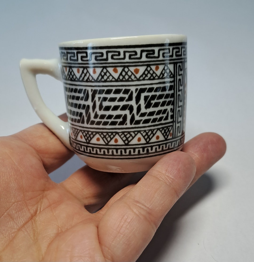 Museum Copy of Ancient Greek Cups, Hand Painted Espresso Mugs - Etsy