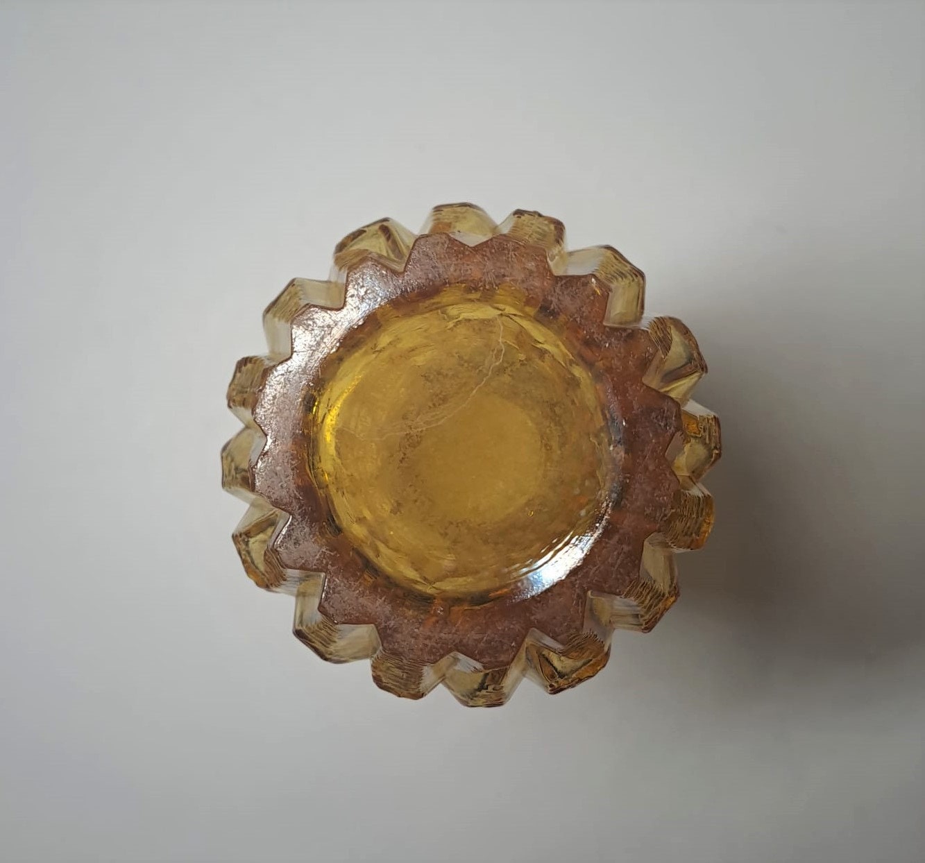 Mid-century Oberglas Amber Rippled Glass Vase - 1960s Austrian Decor - Etsy