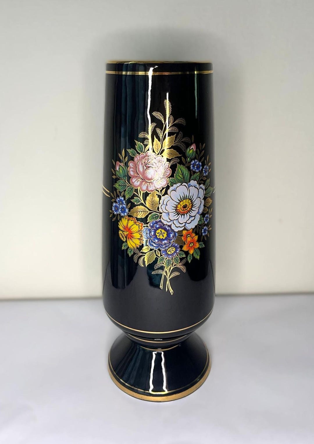 ギリシャ製 24Kゴールド装飾 花瓶　欠けあり ギリシャ製 24Kゴールド装飾 花瓶 欠けあり ヴィンテージギリシャ風