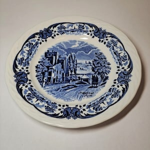 Vintage W.H. Grindley & Co &quot;Scenes After Constable. Hampstad Road&quot;, made in England, Staffordshire, 7&#39;&#39;
