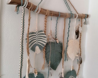 Macramé wall suspension