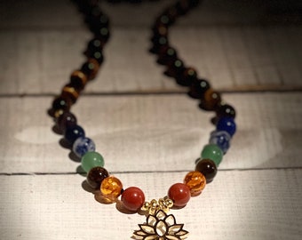 Chakra Tiger’s Eye Mala Beads