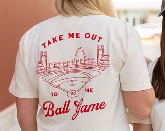 Saint Louis Take Me Out to the Ballgame Comfort Colors Tshirt Saint Louis Baseball Cards