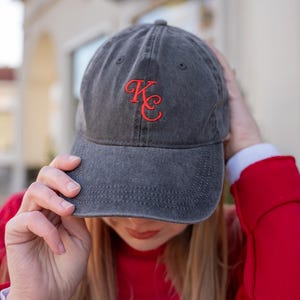kc kansas city red embroidered hat