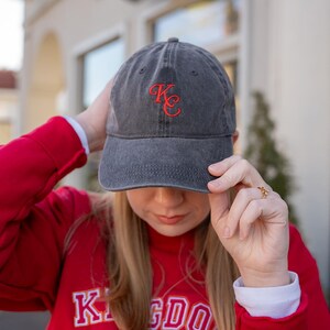kc kansas city red embroidered hat