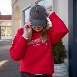 kc kansas city red embroidered hat