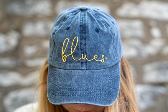 Hand Stitched STL Blues Vintage Style Embroidered Dad Hat 