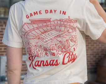 Kansas City Football Comfort Colors Tshirt Swift Kelce Arrowhead 87