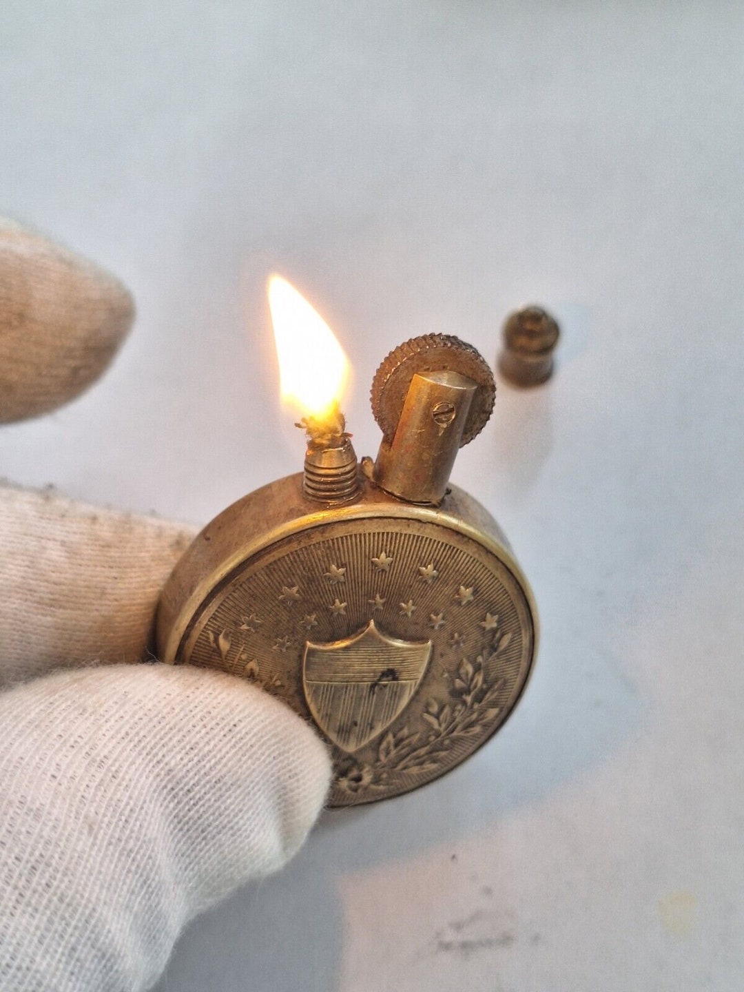 Bundeswehr Original Briquet Z Plus Gaz Avec Gravure Us Seal main image 0
