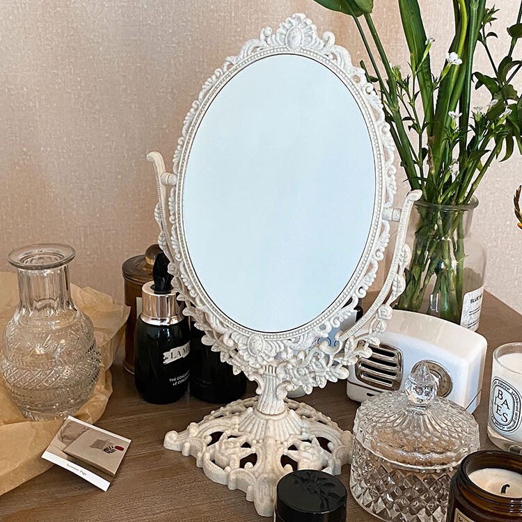 French Vintage Style Vanity Mirrormakeup Mirrortabletop Etsy