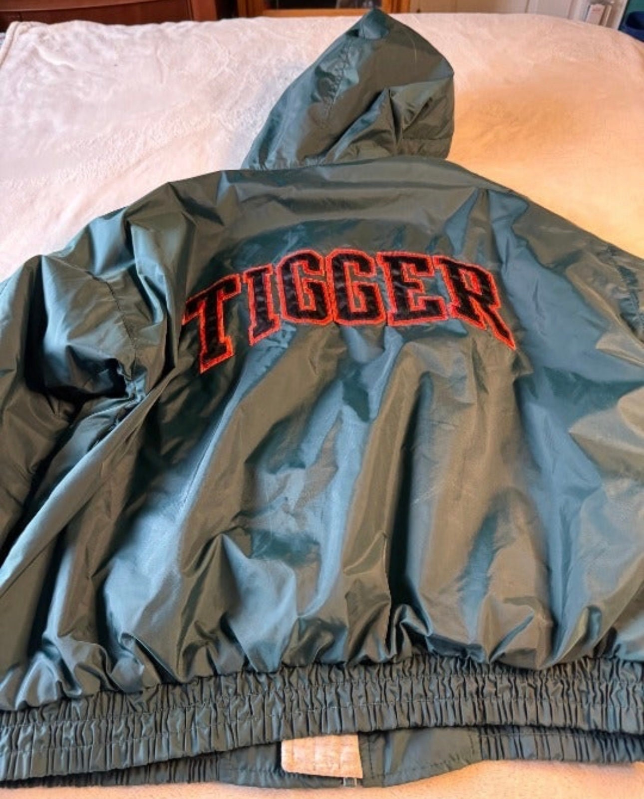 Vintage the Disney Store Tigger Green Full Zip Embroidered