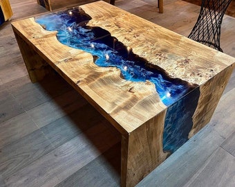 Round Epoxy Table Moss Stones, Table Pebble Decor, Epoxy Resin Wood Table,  Epoxy Coffee Table, ANY SIZE, Fancy Table, Custom Order Table -  Norway