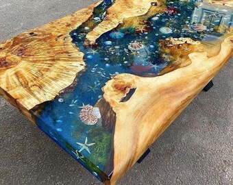 カスタムポプラウッドリバーブルーグリーントロピカルデザイン